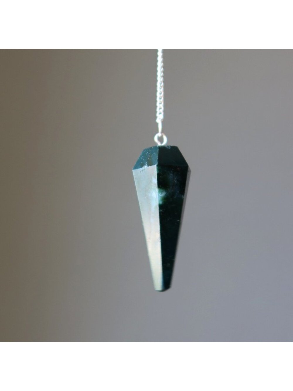 Bloodstone Pendulum Decision Maker Divination Tool Crystal Healing Point Dowsing